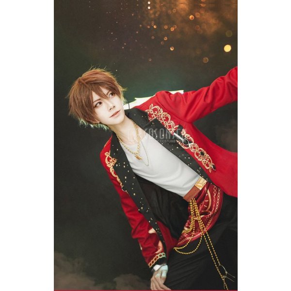 画像6: 【25%OFF】あんさんぶるスターズ あんスタ Saga*かけ上がるレインボーステージ 守沢千秋 コスプレ衣装 刺繍版 (6)