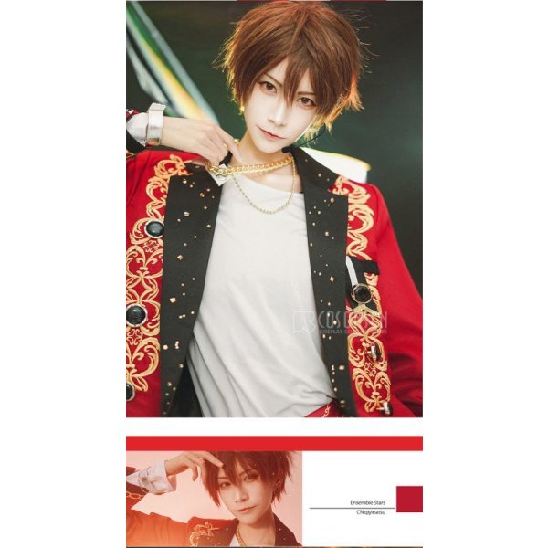 画像5: 【25%OFF】あんさんぶるスターズ あんスタ Saga*かけ上がるレインボーステージ 守沢千秋 コスプレ衣装 刺繍版 (5)