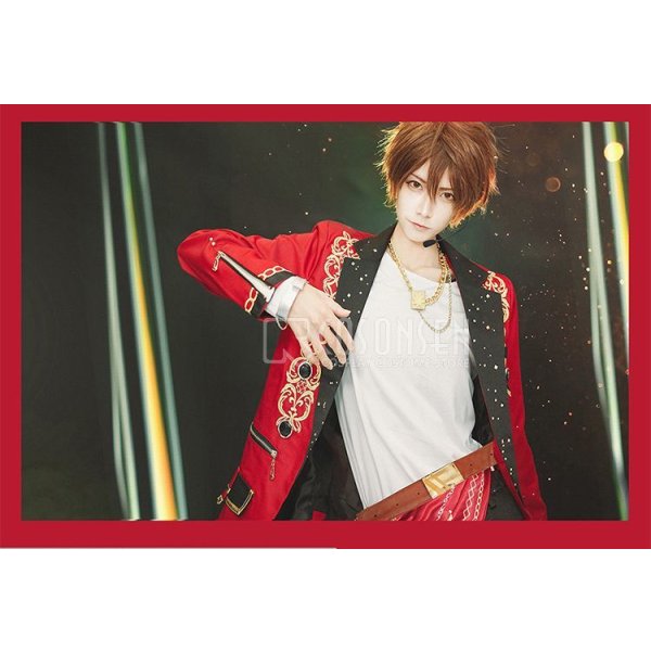 画像7: 【25%OFF】あんさんぶるスターズ あんスタ Saga*かけ上がるレインボーステージ 守沢千秋 コスプレ衣装 刺繍版 (7)