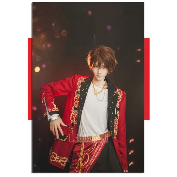 画像4: 【25%OFF】あんさんぶるスターズ あんスタ Saga*かけ上がるレインボーステージ 守沢千秋 コスプレ衣装 刺繍版 (4)