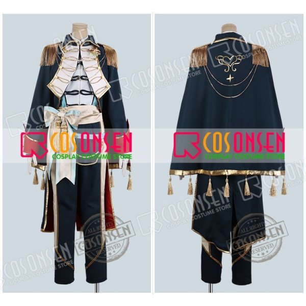 画像8: あんさんぶるスターズ あんスタ レクイエム*誓いの剣と返礼祭 月永レオ コスプレ衣装 (8)