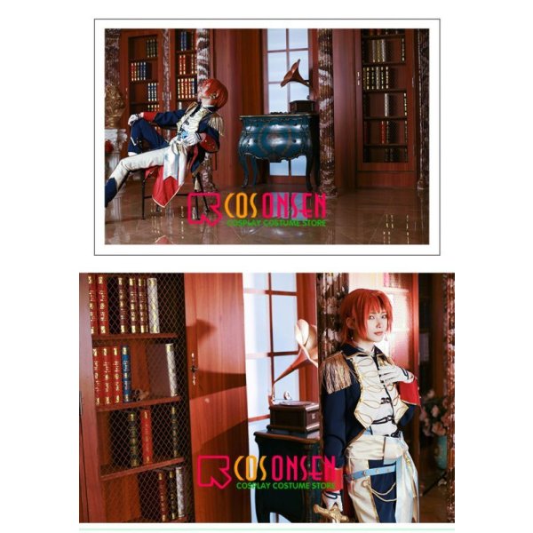 画像4: あんさんぶるスターズ あんスタ レクイエム*誓いの剣と返礼祭 月永レオ コスプレ衣装 (4)