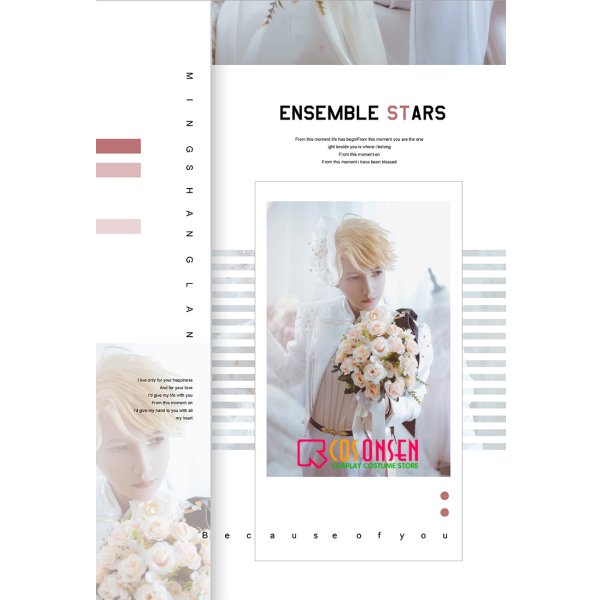 画像3: あんさんぶるスターズ あんスタ スカウト！薔薇の庭園で 鳴上嵐 コスプレ衣装 (3)