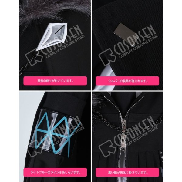 画像11: アークナイツ シルバーアッシュ コスプレ衣装 ガード(尻尾なし) (11)