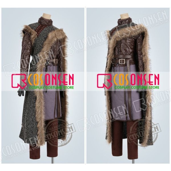 画像3: ゲーム・オブ・スローンズ アリア・スターク コスプレ衣装 最終章 (3)