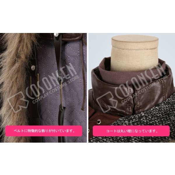 画像6: ゲーム・オブ・スローンズ アリア・スターク コスプレ衣装 最終章 (6)