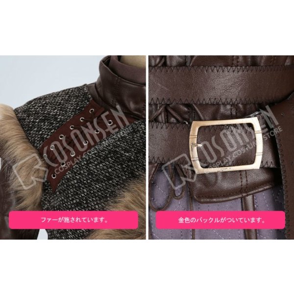 画像5: ゲーム・オブ・スローンズ アリア・スターク コスプレ衣装 最終章 (5)