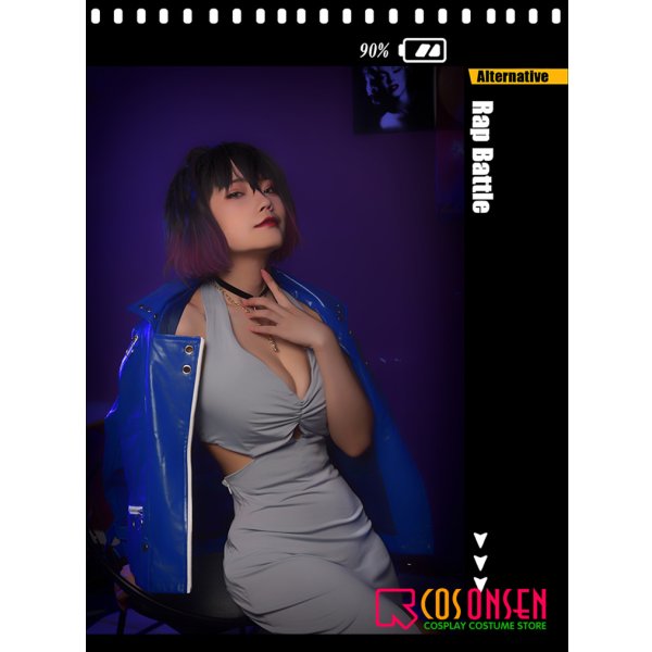 画像6: ヒプノシスマイク-Alternative Rap Battle- オルタナティブラップバトル ヒプマイ-A.R.B- アミリア・百鬼 コスプレ衣装 (6)