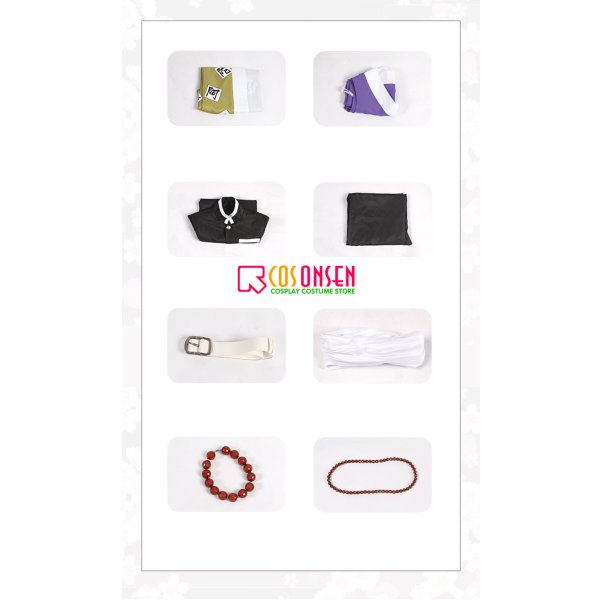 画像8: 【25%OFF】鬼滅の刃 鬼殺隊隊服 岩柱・悲鳴嶼行冥 コスプレ衣装 (8)