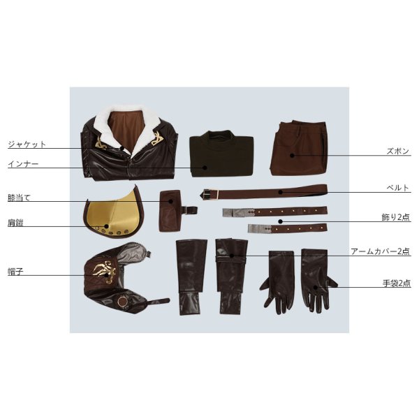 画像8: 第五人格 IdentityV 蒸気少年 傭兵 ナワーブ サベダー コスプレ衣装 (8)