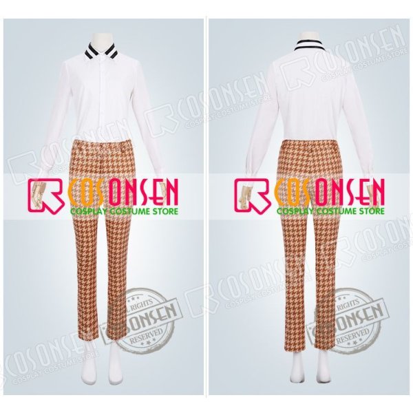 画像11: ヒプノシスマイク -Division Rap Battle- + オオサカ・ディビジョン どついたれ本舗 白膠木簓 コスプレ衣装 (11)