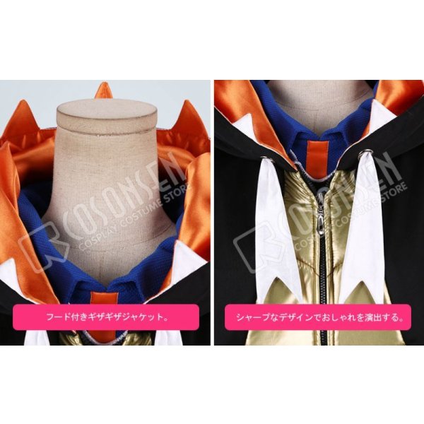 画像5: ポケモン ポケモン剣盾 ジムリーダー キバナ コスプレ衣装 刺繍版 (5)