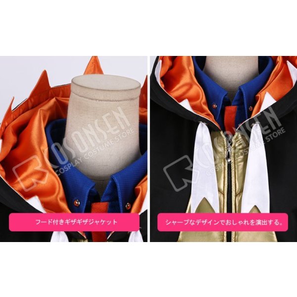 画像5: ポケモン ポケモン剣盾 ジムリーダー キバナ コスプレ衣装 プリント版 (5)