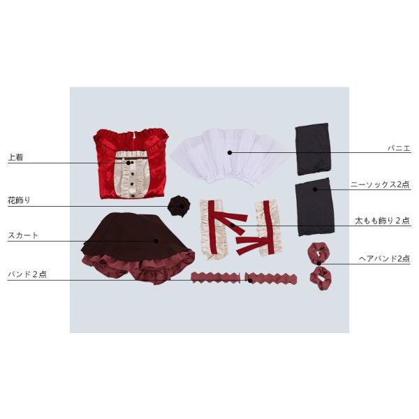 画像6: 戦姫絶唱シンフォギアXV 私服 雪音クリス コスプレ衣装 (6)