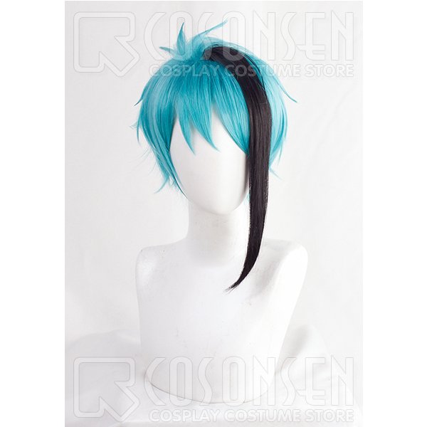 画像1: ツイステッドワンダーランド ツイステ ジエイド・リーチ コスプレウィッグ (1)