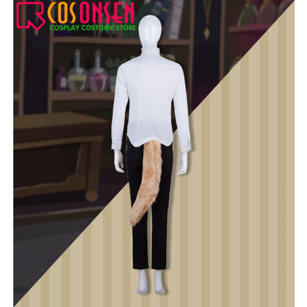 画像5: ツイステ風 ラギー・ブッチ レオナ・キングスカラー 実験着 コスプレ衣装 (5)