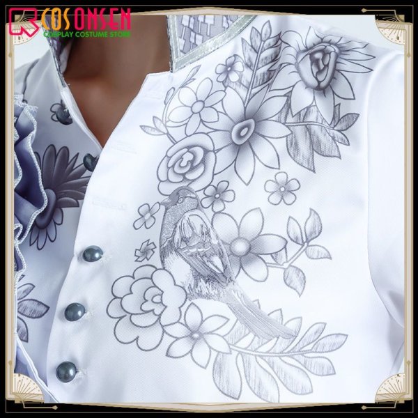 画像10: 【25%OFF】ツイステ風 春を呼ぶ妖精たちの祝祭 ジャミル・バイパー コスプレ衣装 (10)