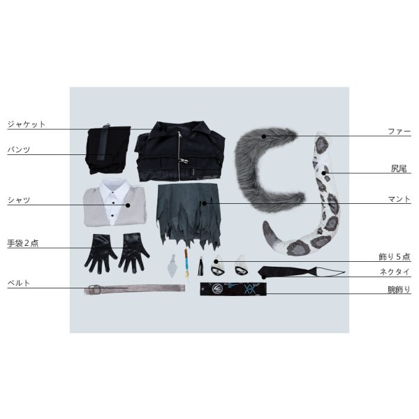 画像13: アークナイツ ガード シルバーアッシュSilverAsh コスプレ衣装 (13)