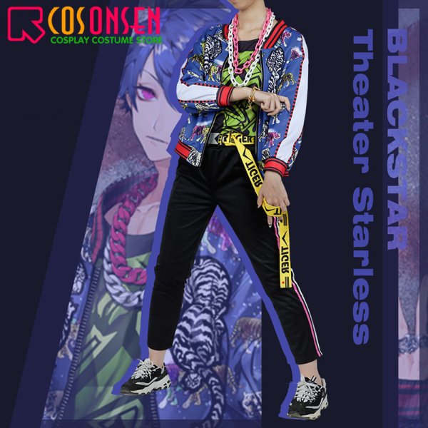 画像4: ブラックスター Theater Starless ブラスタ チームB オフの日 藍 コスプレ衣装 (4)