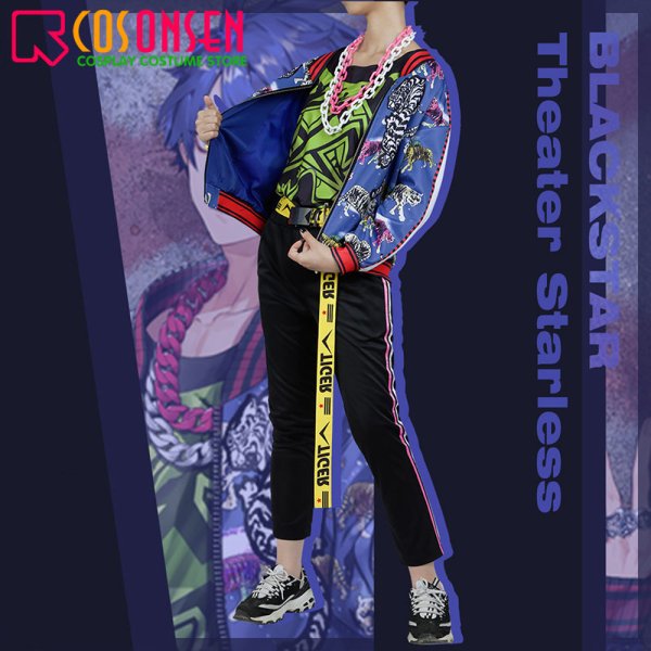 画像3: ブラックスター Theater Starless ブラスタ チームB オフの日 藍 コスプレ衣装 (3)