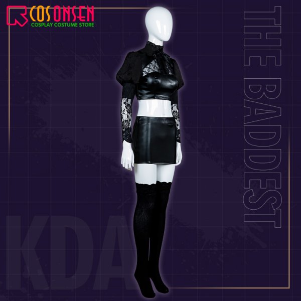 画像5: リーグ・オブ・レジェンド League of Legends LOL 2020 KDA アーリ 九尾の狐 コスプレ衣装 (5)