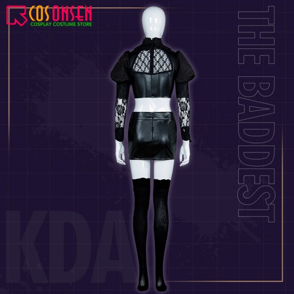 画像7: リーグ・オブ・レジェンド League of Legends LOL 2020 KDA アーリ 九尾の狐 コスプレ衣装 (7)