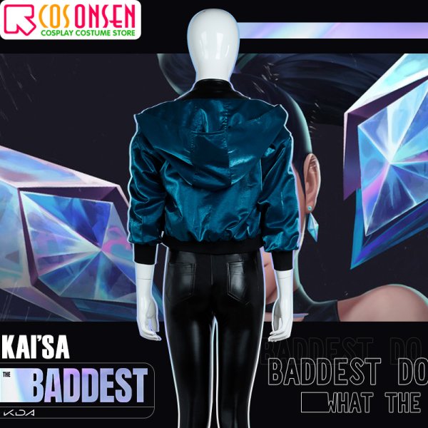 画像7: リーグ・オブ・レジェンド League of Legends LOL 2020 KDA カイ=サ 虚無を知る娘 コスプレ衣装 (7)