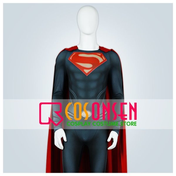 画像1: マン・オブ・スティール スーパーマン コスプレ衣装 (1)
