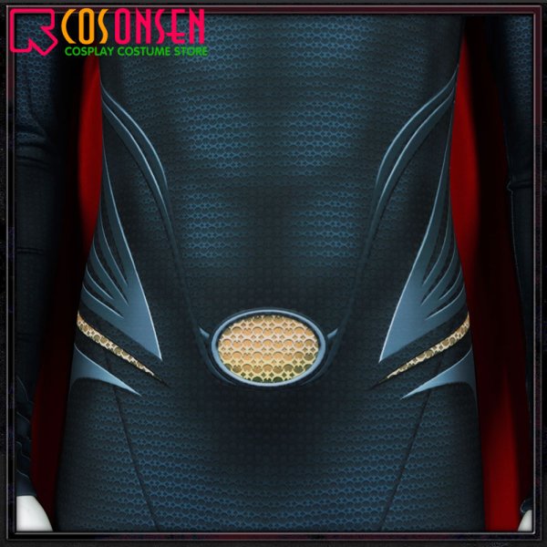 画像9: マン・オブ・スティール スーパーマン コスプレ衣装 (9)