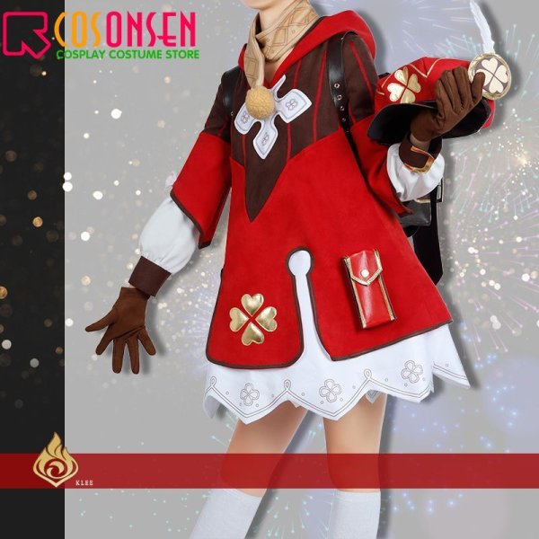 画像3: 原神 モンド城 クレー コスプレ衣装(カバンなし) (3)