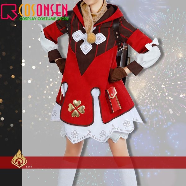 画像4: 原神 モンド城 クレー コスプレ衣装(カバンなし) (4)