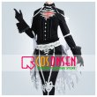 画像1: 【25%OFF】ツイステ風 ハーツラビュル寮 リドル・ローズハート スケルトン コスプレ衣装 (1)