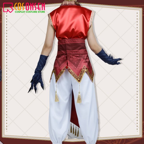 画像5: 【25％OFF】ツイステ風 スカラビア寮 狼男 カリム・アルアジーム コスプレ衣装 (5)