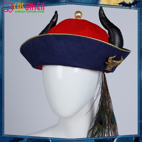 画像6: 【25%OFF】ツイステ風 ディアソムニア寮 マレウス・ドラコニア キョンシー コスプレ衣装(尻尾なし) (6)