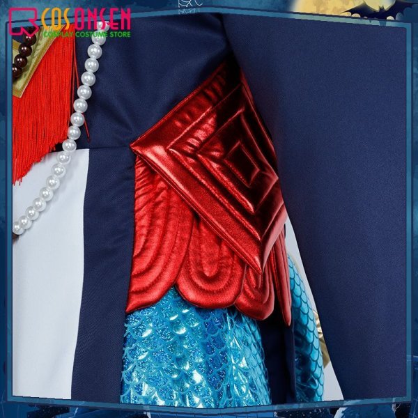 画像13: 【25%OFF】ツイステ風 ディアソムニア寮 マレウス・ドラコニア キョンシー コスプレ衣装(尻尾なし) (13)