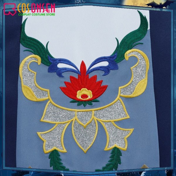 画像11: 【25%OFF】ツイステ風 ディアソムニア寮 マレウス・ドラコニア キョンシー コスプレ衣装(尻尾なし) (11)