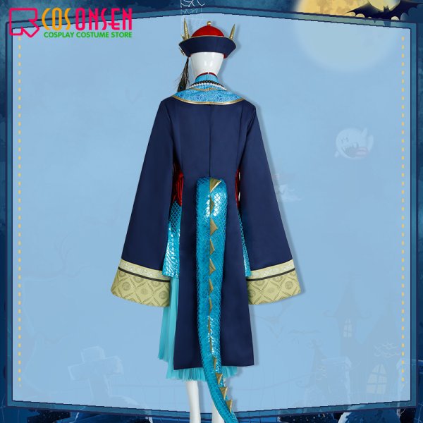 画像5: ツイステ風 ディアソムニア寮 リリア・ヴァンルージュ  キョンシー コスプレ衣装（尻尾なし） (5)