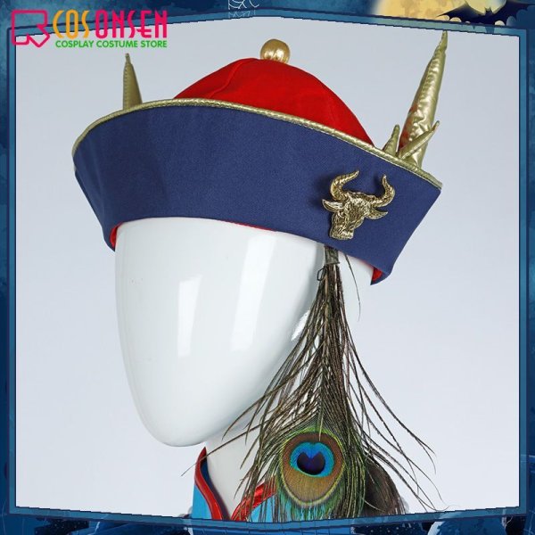 画像6: ツイステ風 ディアソムニア寮 リリア・ヴァンルージュ  キョンシー コスプレ衣装（尻尾なし） (6)