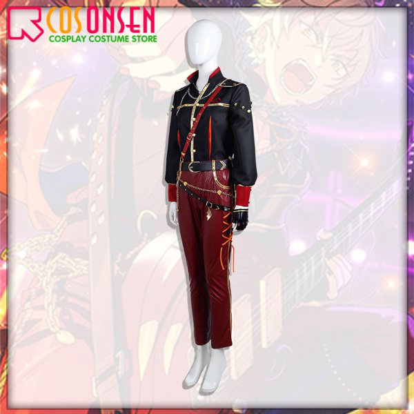 画像4: 【25%OFF】あんさんぶるスターズ あんスタ Howl!魂を燃やす不夜城 大神晃牙 コスプレ衣装 (4)