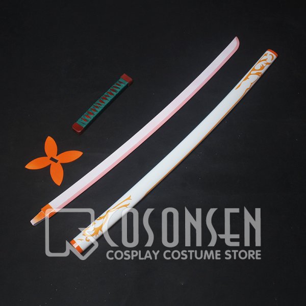 画像5: 鬼滅の刃 蝴蝶カナエ 髪飾り、ベルト、日輪刀と鞘 コスプレ道具 (5)