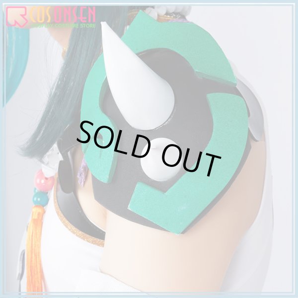 画像13: 【50％OFF&女Mサイズ在庫あり・一週間発送】原神 璃月港 ? コスプレ衣装（儺面なし） (13)