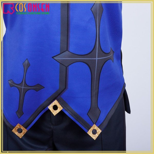 画像13: 原神 モンド城 錬金術師 白亜の申し子 アルベド コスプレ衣装 (13)