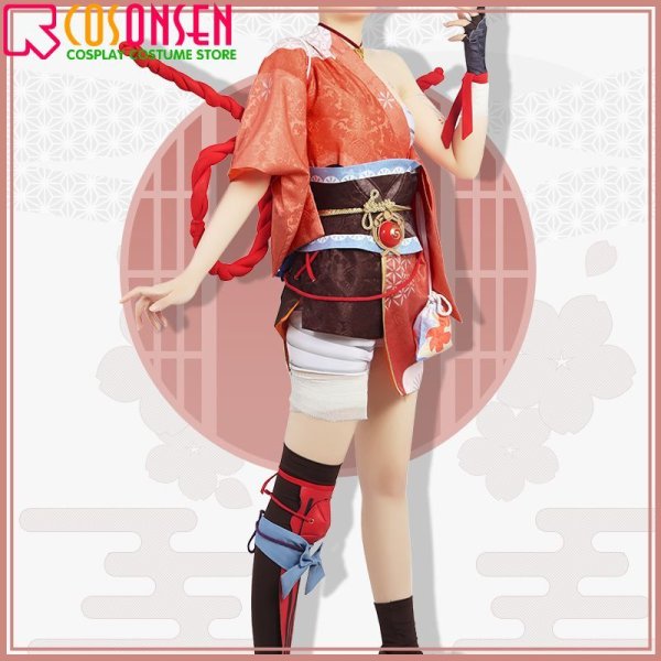 画像3: 原神 稲妻城 宵宮 コスプレ衣装 (3)