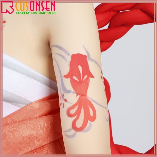 画像6: 原神 稲妻城 宵宮 コスプレ衣装 (6)