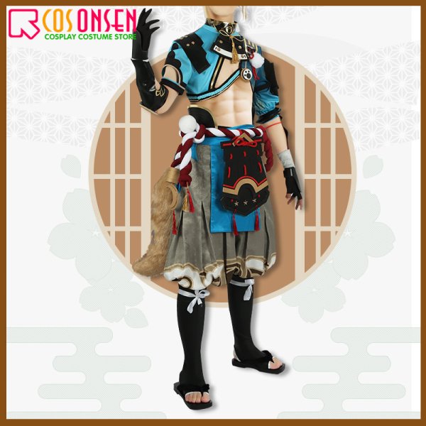画像4: 原神 稲妻城 ゴロー コスプレ衣装 (4)