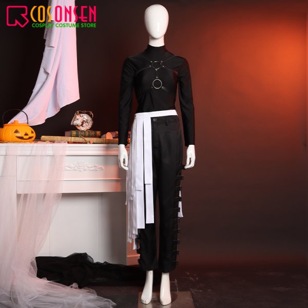 画像6: 【25%OFF】ツイステ風 オクタヴィネル寮 アズール・アーシェングロット ミイラ男 コスプレ衣装 (6)