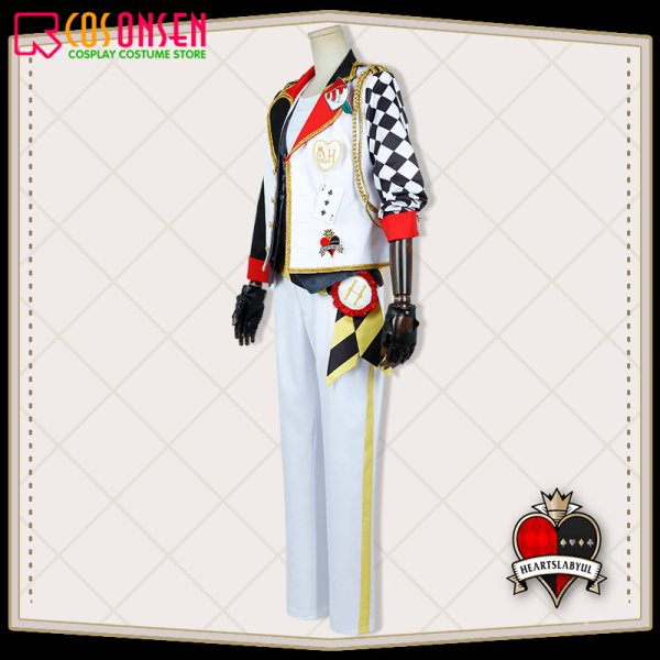 画像4: 【25%OFF】ツイステ風 ハーツラビュル寮 トレイ・クローバー 寮服 コスプレ衣装 (4)