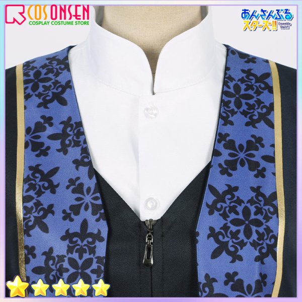 画像14: 【25%OFF】あんさんぶるスターズ! あんスタ SHUFFLE×静寂の黒雪 Noir Neige 朔間兄弟 朔間零 朔間凛月 コスプレ衣装 (14)