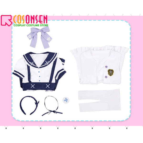 画像17: ホロライブ hololive 2期生 湊あくあ 私服 コスプレ衣装 (17)