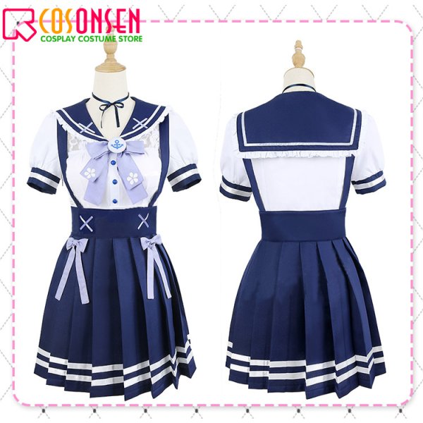 画像12: ホロライブ hololive 2期生 湊あくあ 私服 コスプレ衣装 (12)